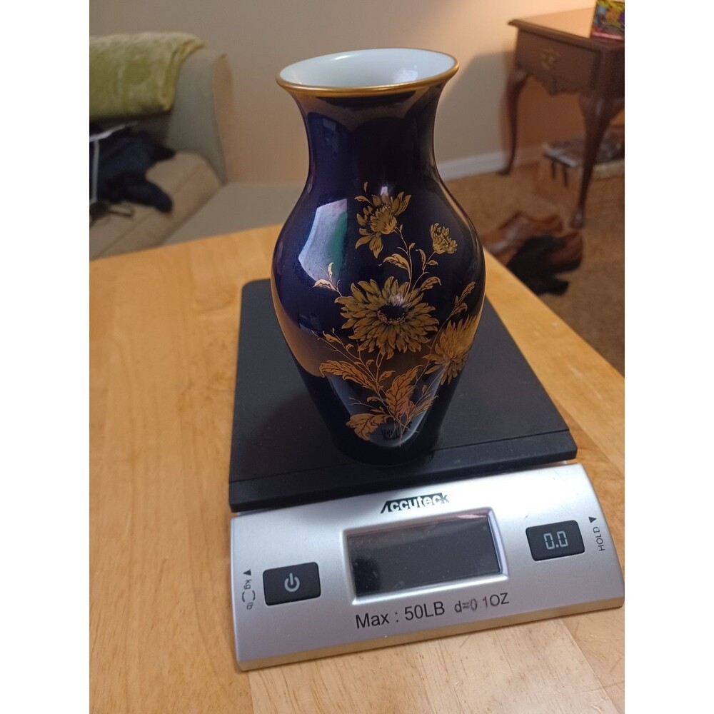 Vtg Lindel Kueps Bavaria Made In W Germany Echt Cobalt Goldaster 6"
